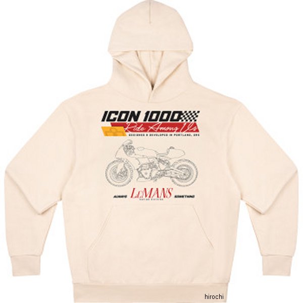3050-7294 アイコン ICON 秋冬モデル フーディー ALWAYS SOMETHING アイボリー Sサイズ