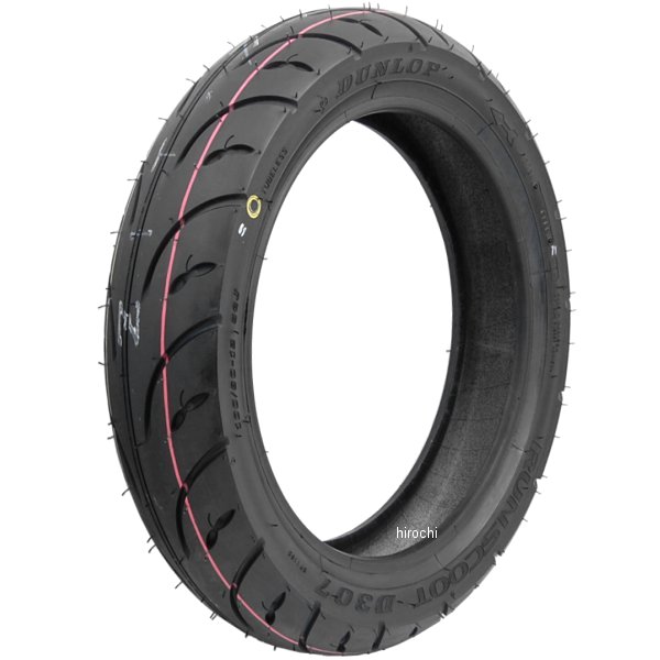 305523 ダンロップ DUNLOP ランスクート D307 100/80-12 56J TL フロント、リア兼用