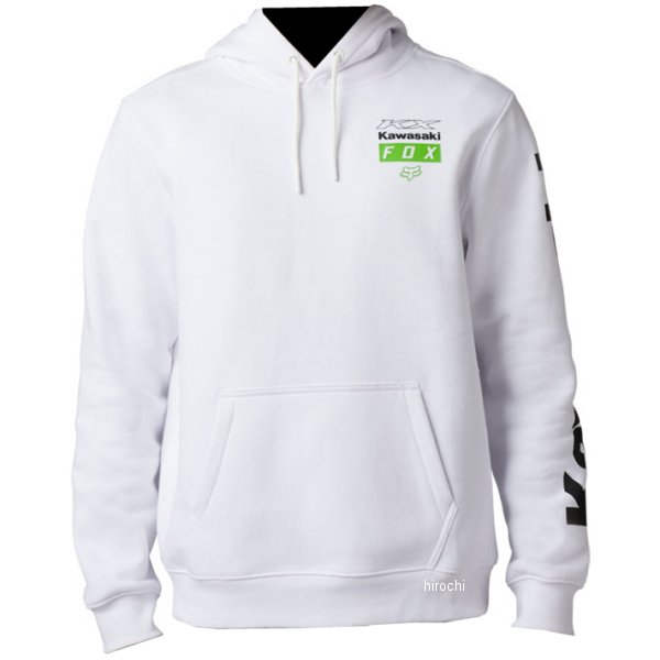 30573-008-M フォックス FOX フーディー カワサキ 白 Mサイズ