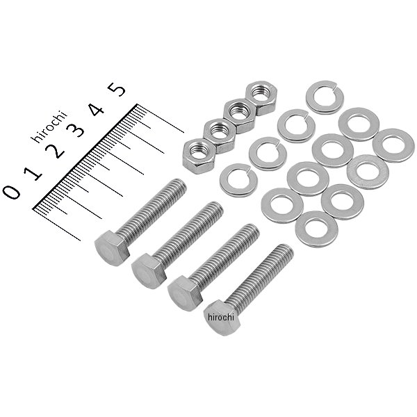 307-058 キジマ M6＊30 ボルト/ナット 4SET ステンレス