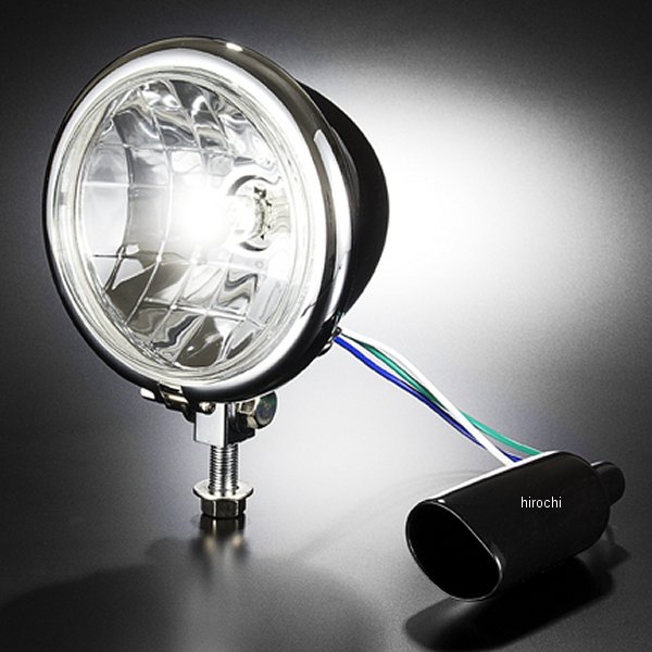 313107 NBS バイクパーツセンター 4.5インチ ベーツライト H4バルブ メッキ