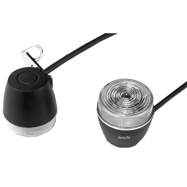 313808 NBS バイクパーツセンター 汎用 LEDウインカー 丸型タイプ クリア 左右セット