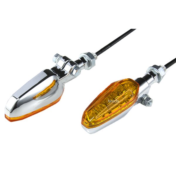 313812 NBS バイクパーツセンター 汎用LEDシェイプウインカー オレンジ