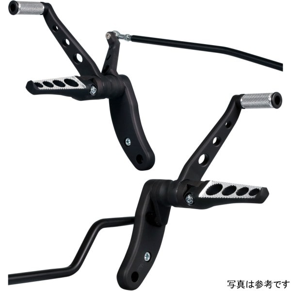 31-75-093 サンダーバイク フォワードコントロールキット Drilled 99年-17年 ダイナ 黒