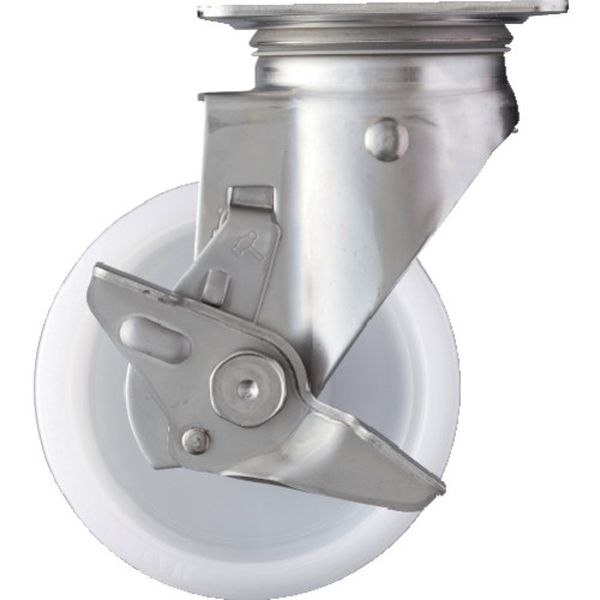 313SN125 337-3069 ハンマーキャスター(株) ハンマー SUS サイドSP付 ナイロン車125mm