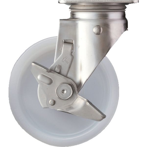 313SN150 336-6829 ハンマーキャスター(株) ハンマー SUS サイドSP付 ナイロン車150mm