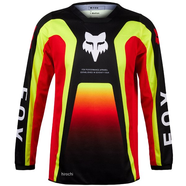31426-017-YL フォックス FOX ジャージ 180 ユース バラスト 黒/赤 YLサイズ