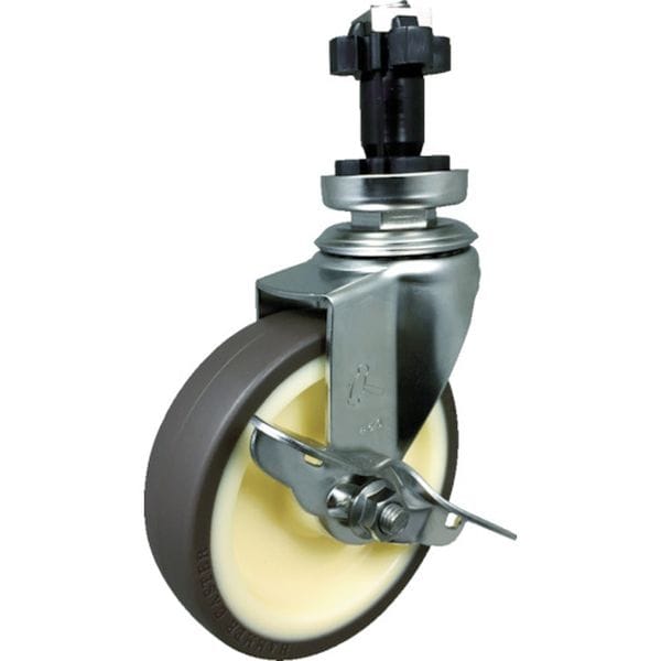 3152ENUB125 836-1507 SUS パイプ外径38mm用差込 SP付 ウレタンB車 125mm