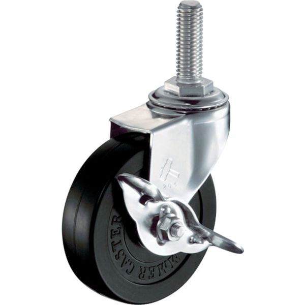 315EAR50 ハンマーキャスター(株) ハンマー EAシリーズオールステンレス 旋回式ゴム車輪50mm ストッパー付