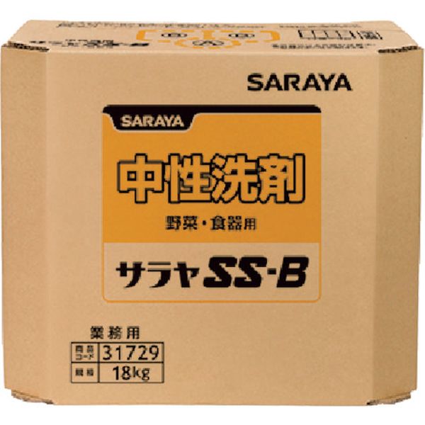 31729 324-3167 サラヤ(株) サラヤ サラヤSS-B18kg八角BIB