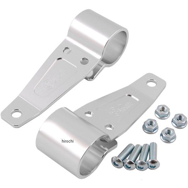 32008 Gクラフト ライトステー 汎用 φ30フォーク用 シルバー