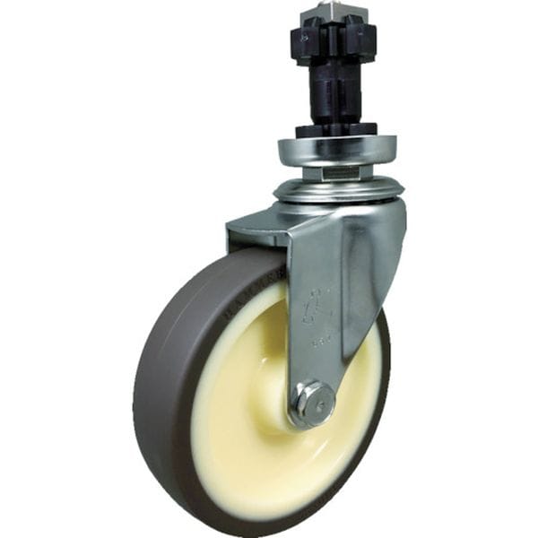 3202ENUB125 ハンマーキャスター(株) ハンマー SUS パイプ外径38mm用差込 ウレタンB車 125mm