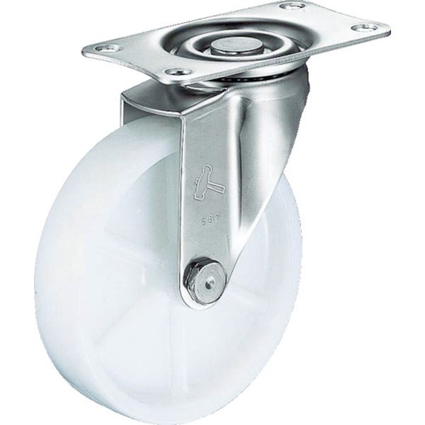 320EN75 367-0163 ハンマーキャスター(株) ハンマー Eシリーズオールステンレス自在ナイロン車75mm