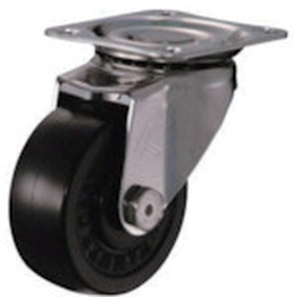 320SR65 ハンマーキャスター(株) ハンマー Sシリーズオールステンレス 旋回式ゴム車輪 65mm