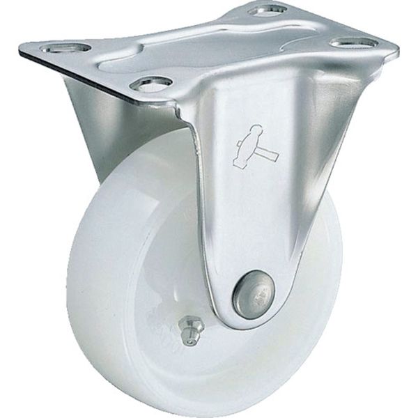 320SRN50 ハンマーキャスター(株) ハンマー Sシリーズオールステンレス 固定式ナイロン車輪 50mm
