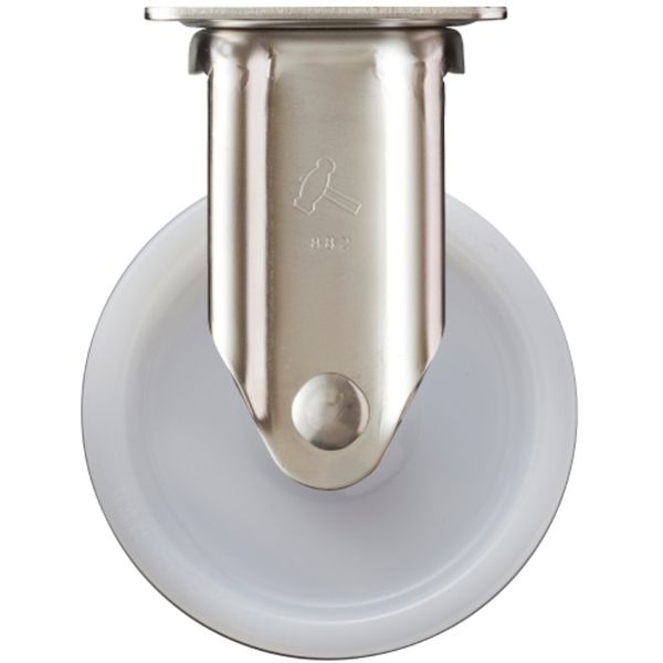 320SRPN75 336-8377 ステンレス製プレート式キャスター 固定 車輪径75mm ナイロン車輪 Sシリーズ