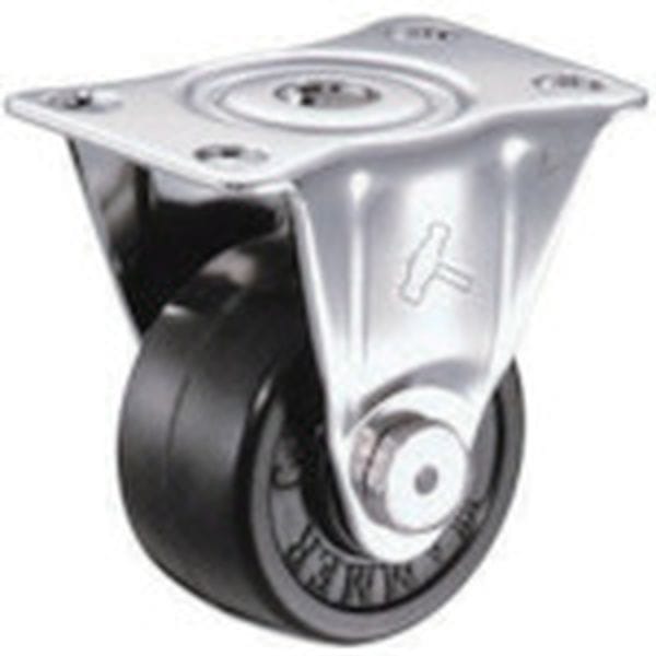 320SRRD50 242-1526 Sシリーズオールステンレス 固定式ゴム車輪(ローラーベアリング)50mm