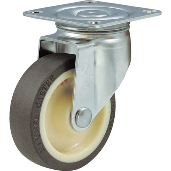 320SUB50 330-1281 ハンマーキャスター(株) ハンマー S型 オールステンレス 自在ウレタンB車50mm