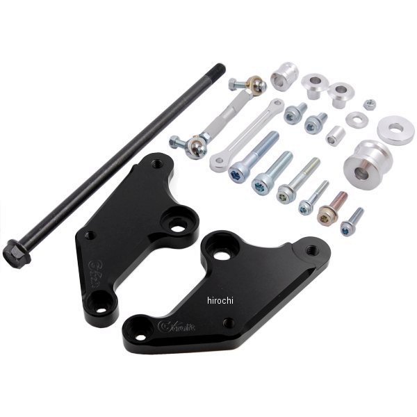 32119 Gクラフト バックステッププレート グロム ブラックアルマイト