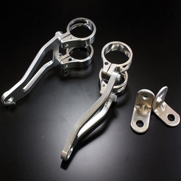 32130 Gクラフト ライトステー 汎用 φ30フォーク用 シルバー