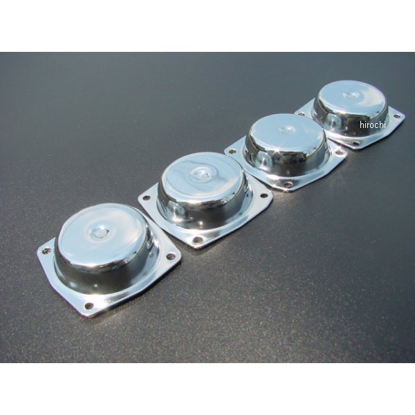 3221 ビーアールシー BRC メッキキャブレタートップカバー 4個 取付ボルト16本付き CBX400F、CBR400F