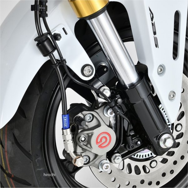 32422 Gクラフト フロントブレーキホース ブレンボ2P用 グロム