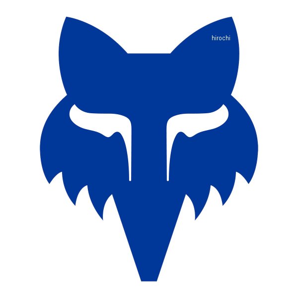 G6478 フォックス FOX ステッカー ヘッド 青 18cm