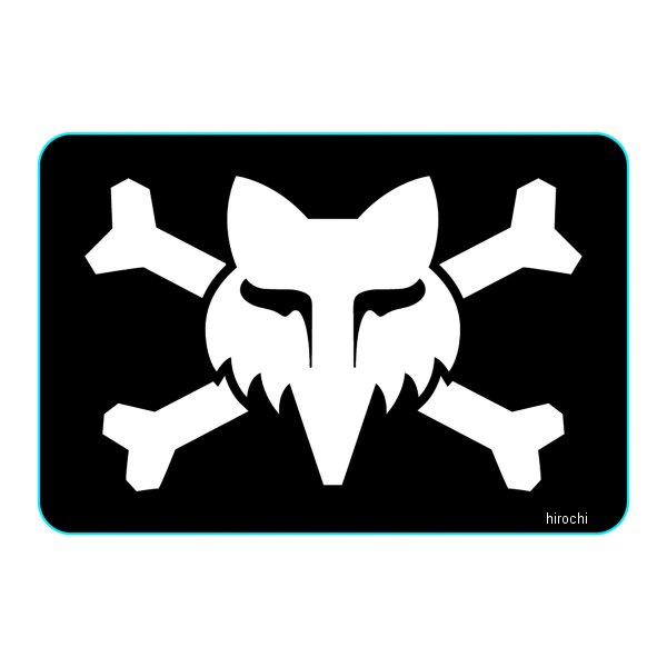 G6484 フォックス FOX ステッカー ビクトリーロゴ 黒 7.5cm