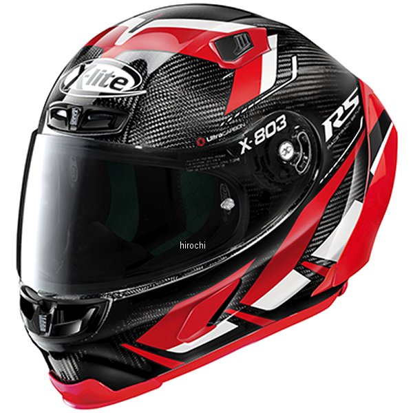 33004 ノーラン NOLAN フルフェイスヘルメット X-803RS Ultra Carbon モトマスター 赤/51 XLサイズ