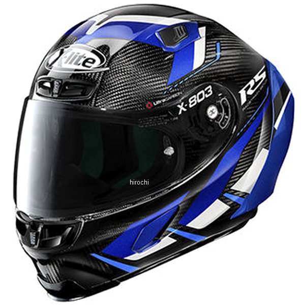 33009 ノーラン NOLAN フルフェイスヘルメット X-803RS Ultra Carbon モトマスター 青/53 Lサイズ