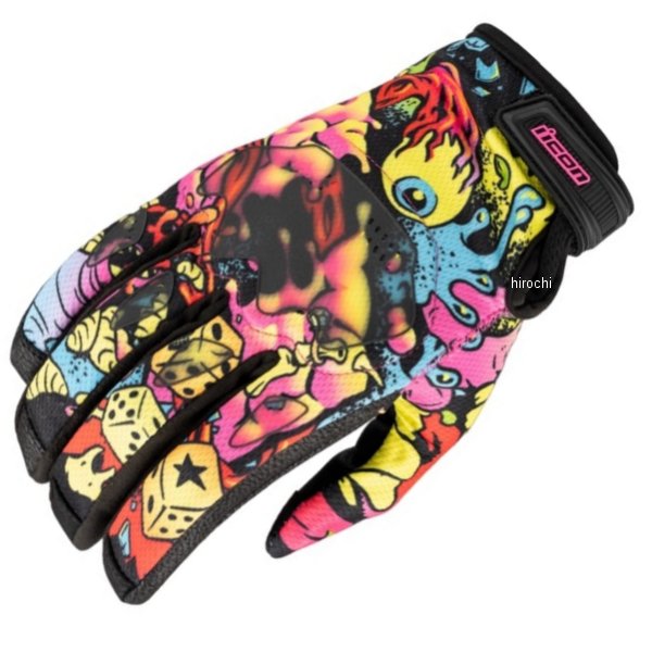 3301-5117 アイコン ICON 春夏モデル グローブ HOOLIGAN SCATTERBRAIN Lサイズ