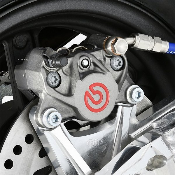 33122 Gクラフト リアキャリパーサポート ブレンボ2P用 タイプ2 グロム シルバー