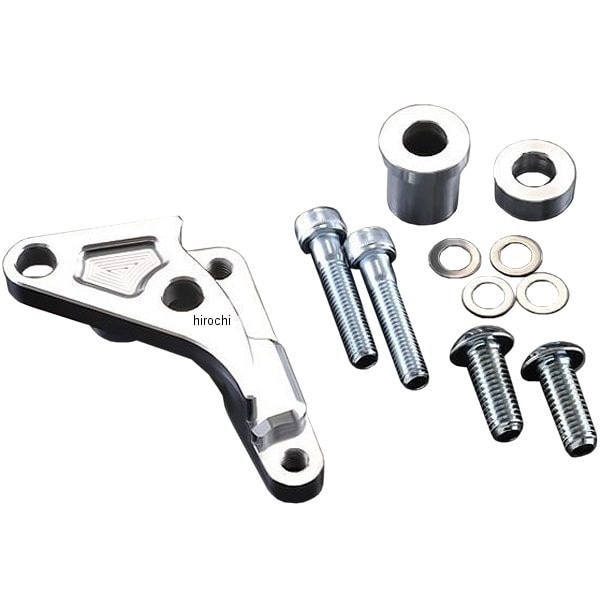 33177 Gクラフト キャリパーサポート KSR110 ブレンボ4P用 シルバー