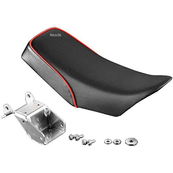 33518 Gクラフト カスタムシートMX モンキー 黒/レッドパイピング