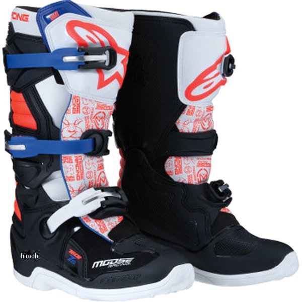 0215024-1297-8 ムースレーシング MOOSE RACING BOOT YTH MSE B/W/R/B 8