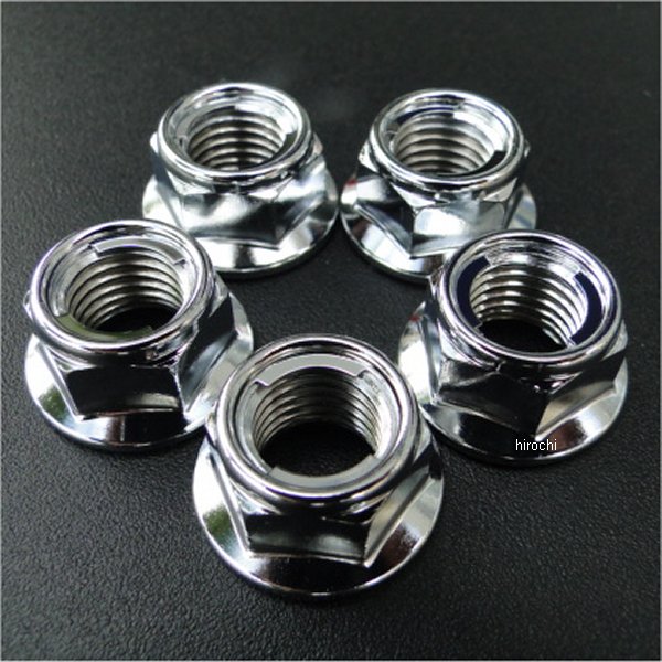 3482 ビーアールシー BRC リアスプロケット取付ナット 5個 83年-85年 CBR400F クロームメッキ