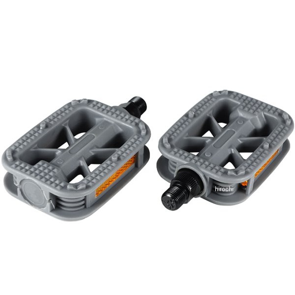350108 NBS バイクパーツセンター スタンダードペダル 自転車用 左右セット グレー