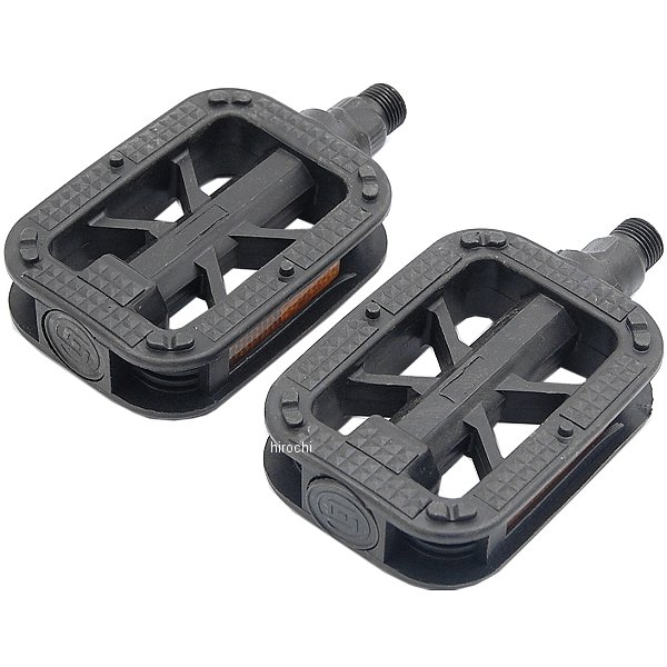 350109 NBS バイクパーツセンター スタンダードペダル 自転車用 左右セット 黒