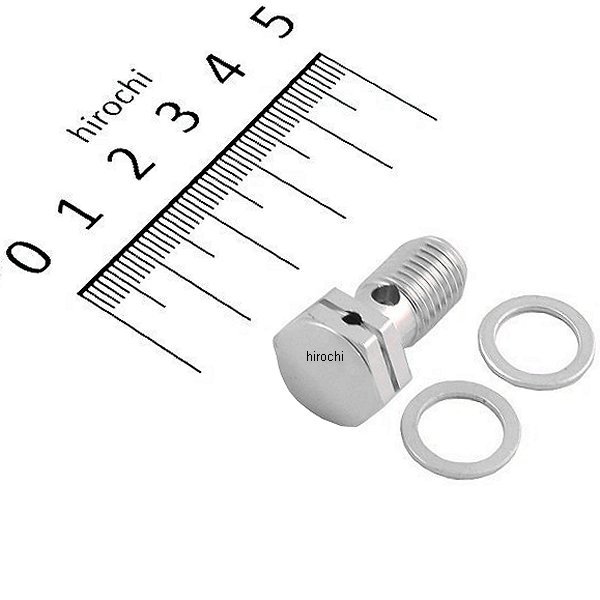 350017-03 ポッシュ POSH グッドリッジ バンジョーボルト アルミ P1.25 シングル シルバー