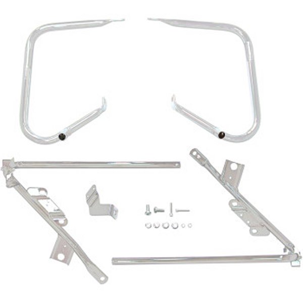 3501-1424 DRAG サドルバッグガード/サポートキット 09年-13年 FLT クローム