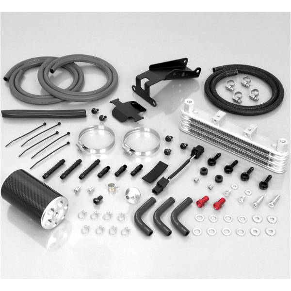 360-1300160 キタコ スーパー オイルクーラー 3段コア オイルキャッチタンク付 モンキー125 シルバー