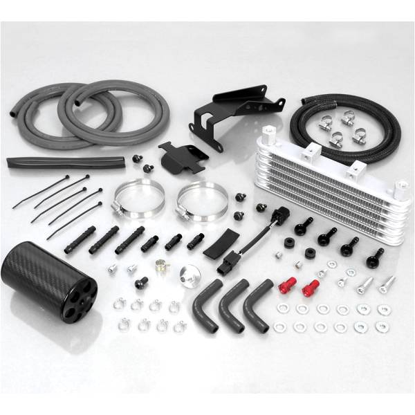 360-1300250 キタコ スーパー オイルクーラー 5段コア オイルキャッチタンク付 モンキー125 黒