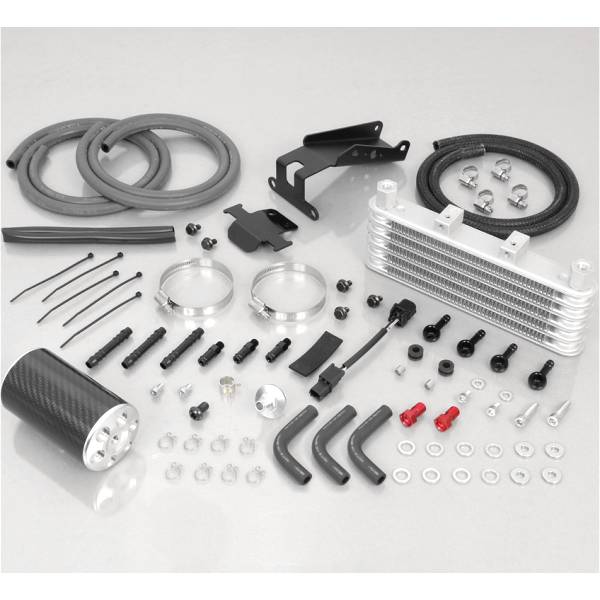 360-1300260 キタコ スーパー オイルクーラー 5段コア オイルキャッチタンク付 モンキー125 シルバー