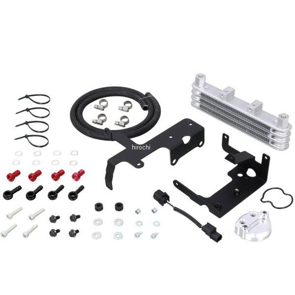 360-1452160 キタコ ニュースーパーオイルクーラーキット 3段コア 上部マウントタイプ 21年 グロム