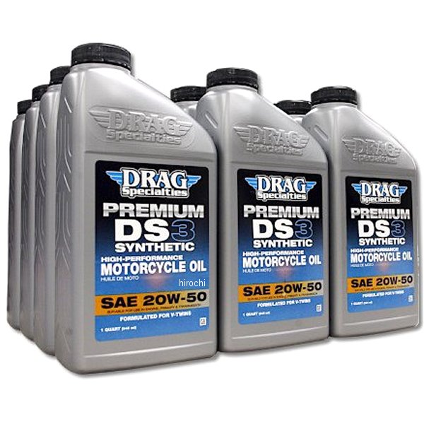 3601-0775C ガッツクローム DRAG シルバーエンジンオイル 100％化学合成 20W50 12本入り