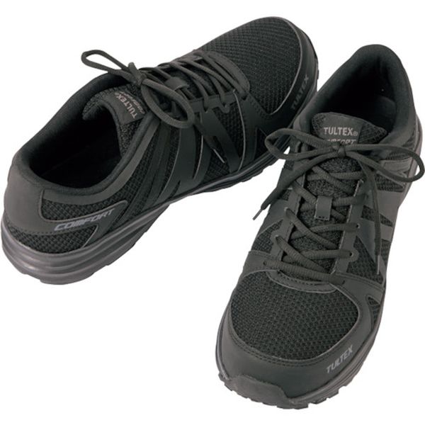 AZ5164911028.0 368-7293 軽量セーフティーシューズ AZ51649 オールブラック 28.0