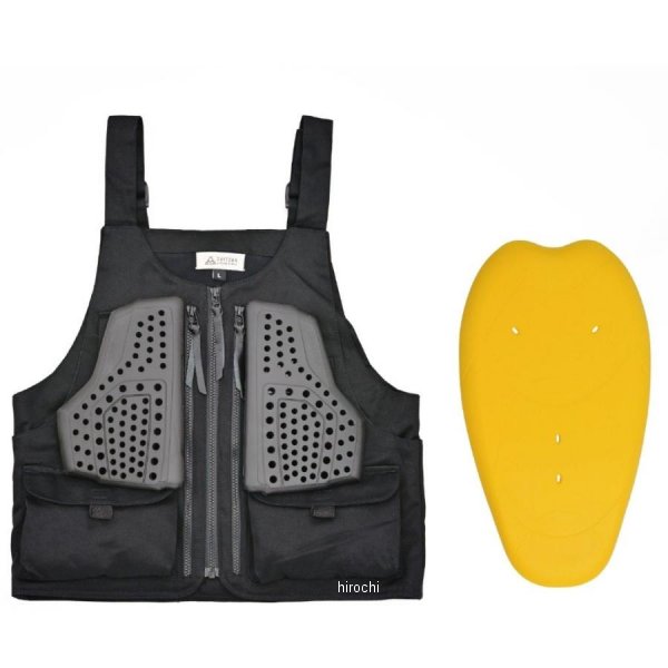 37036 デイトナ OS-001 アウトドアベスト プロテクターつき 黒 Lサイズ