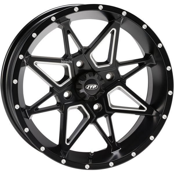 1521956727B ITP ホイール トルネード 15X7 5+2 4/110 マットブラック