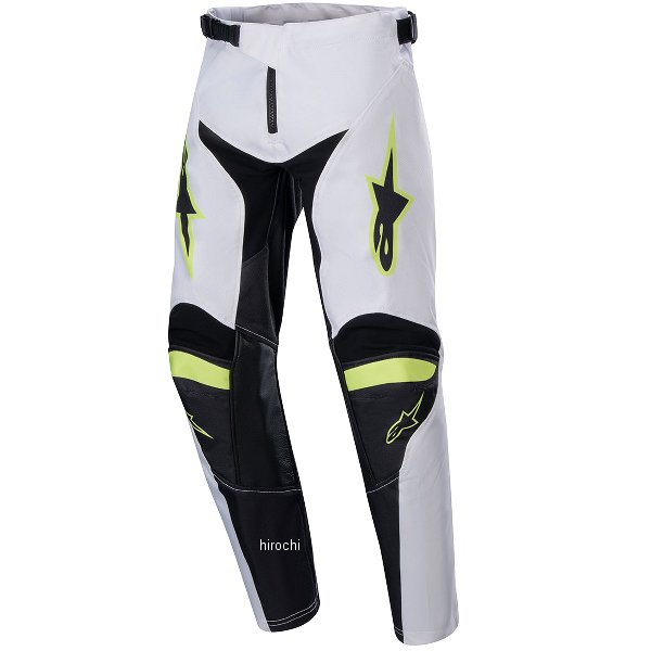 3743724-2029-26 アルパインスターズ オフロード パンツ ユースレーサールーセント 白/ネオンレッド/イエローフロー 26インチ