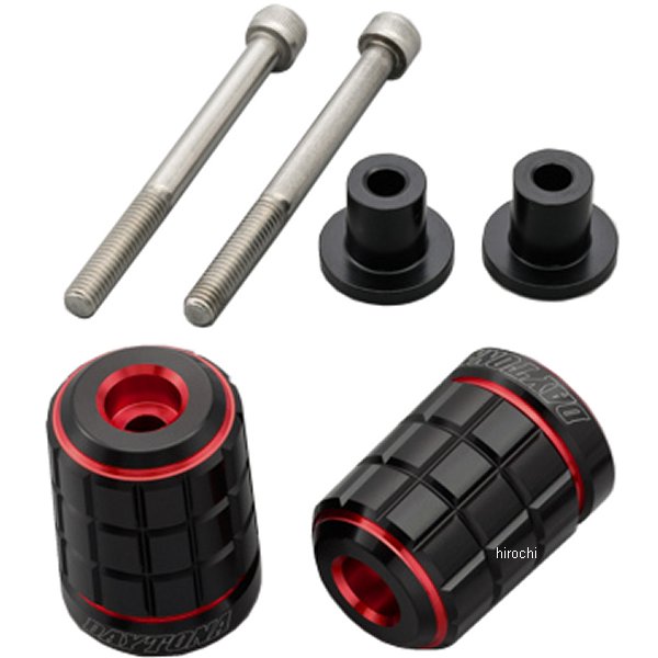 37682 デイトナ ハンドルバーエンドプラグ BRICK M6 カワサキ 赤